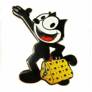 Felix the Cat and his Bag of Magic Tricks Enamel Lapel Pin